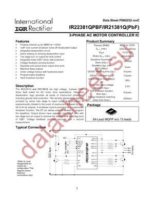 IR22381QPBF datasheet  